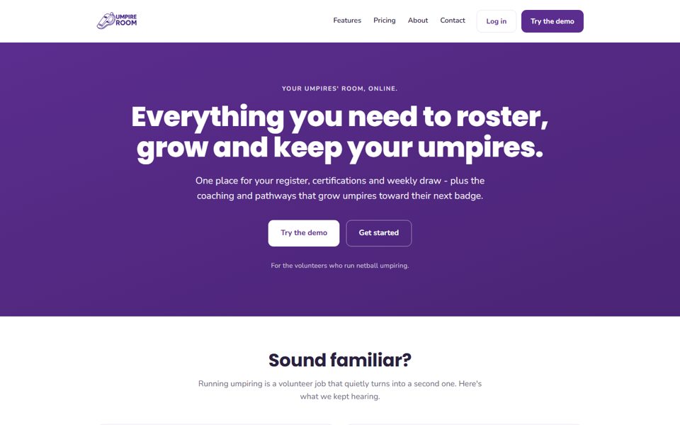 The Umpire Room website.